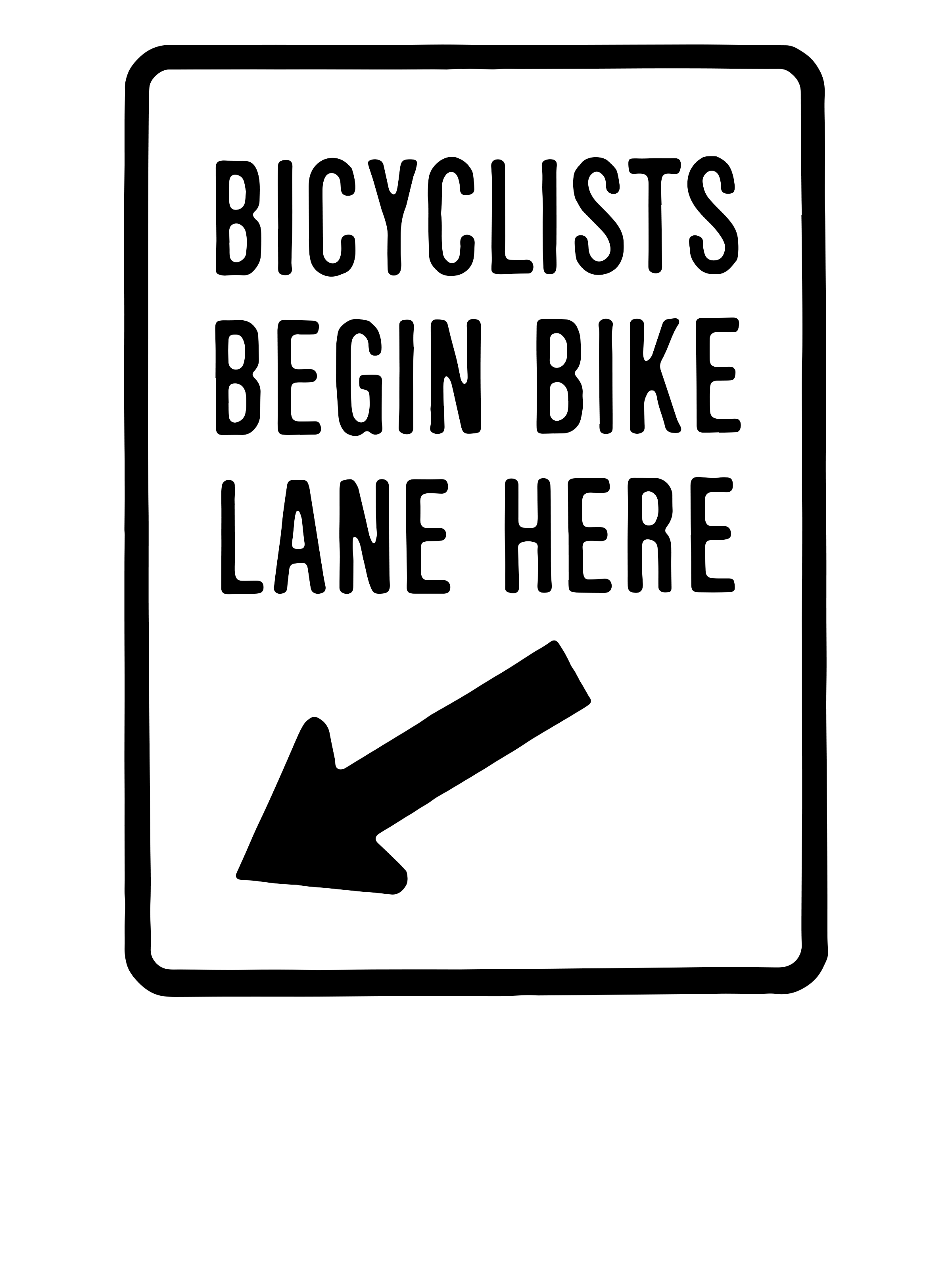 0193 – Bicycle Begin Bike Lane Here