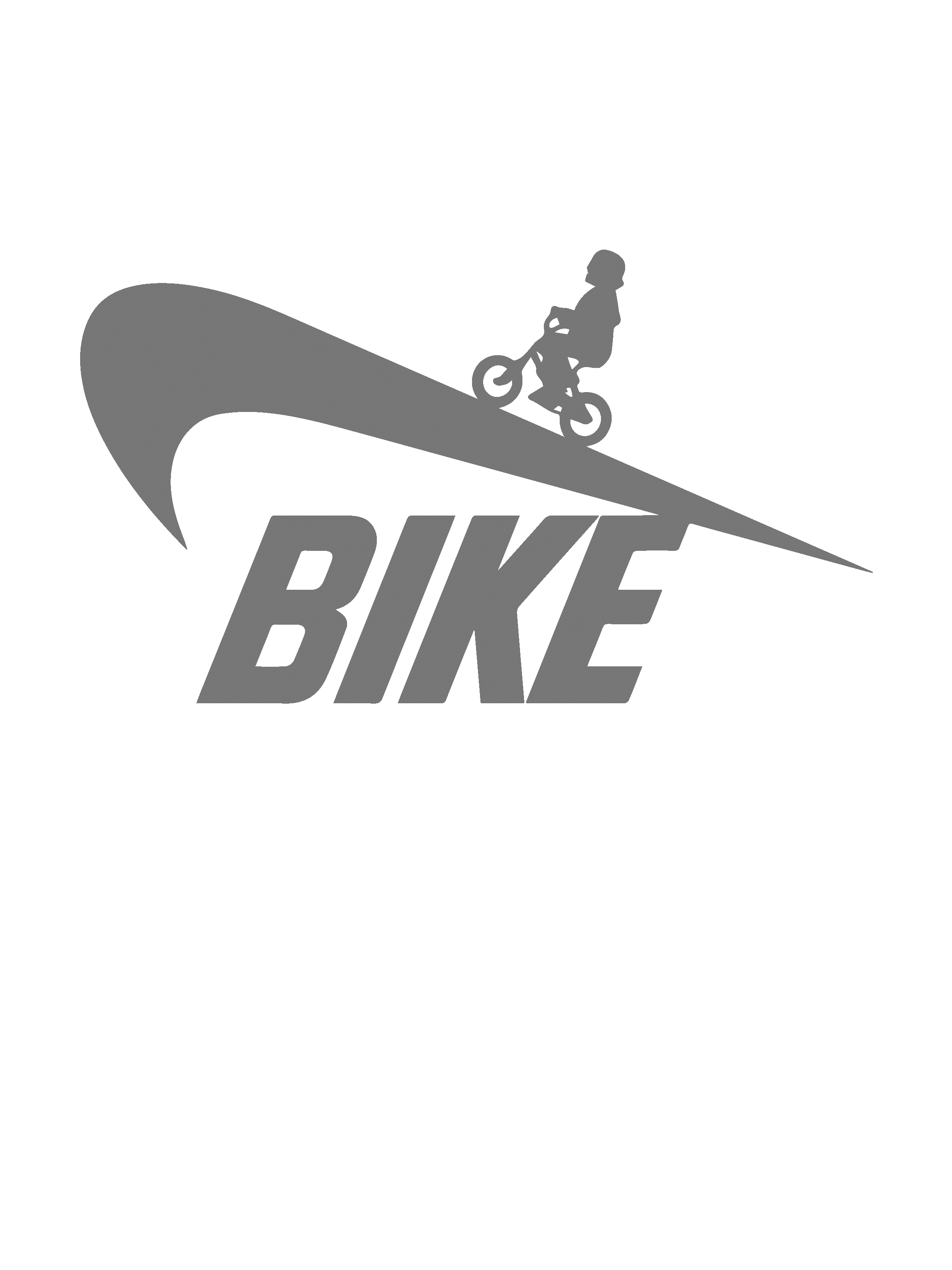 0195 - Bike Nike - Bicycle Tshirt Shop